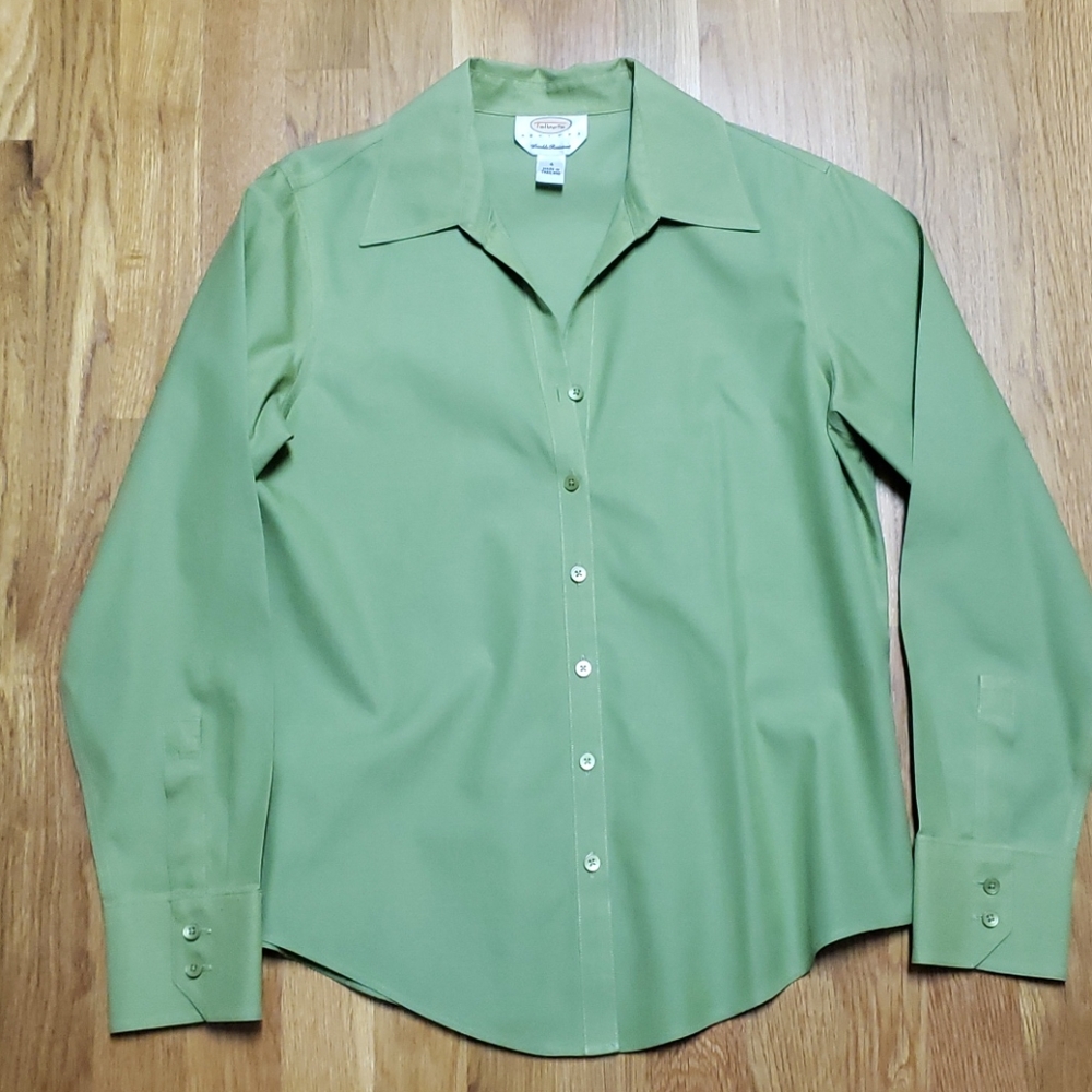 Talbots new 4p shirt green
